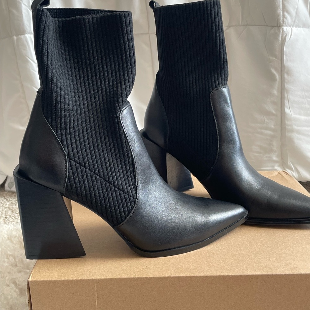 Steve Madden Black Ankle Boots